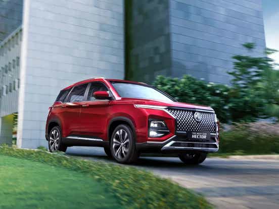 2025 mg hector suv red front sales in india new