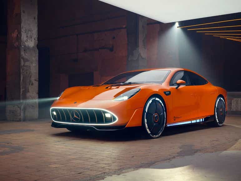 upcoming mercedes amg gt xx concept ev design front maserati grille