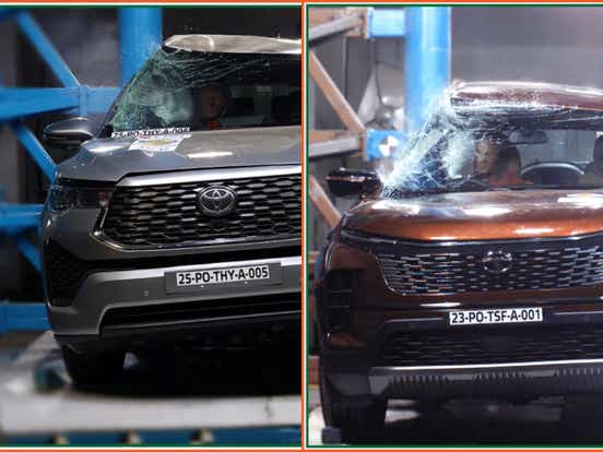 Toyota Innova Hycross Vs Tata Safari safety rating comparison