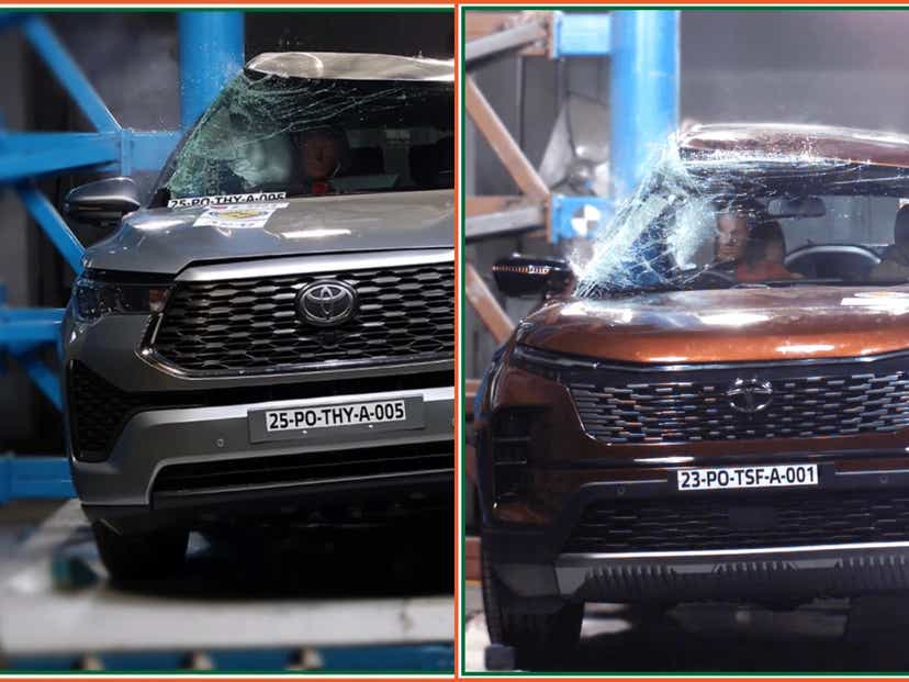 Toyota Innova Hycross Vs Tata Safari safety rating comparison
