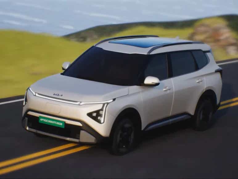 2025 kia carens clavis ev top view exterior