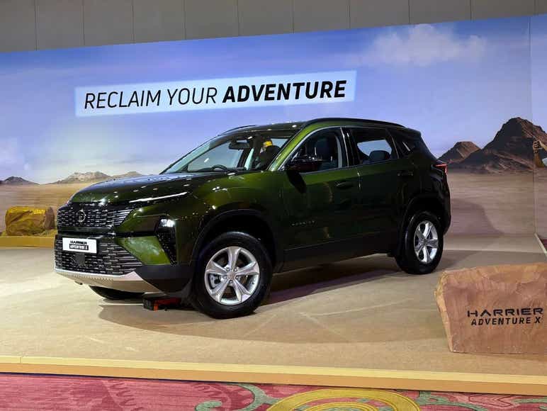2025 tata harrier adventure variant price in india launched design front side aryan