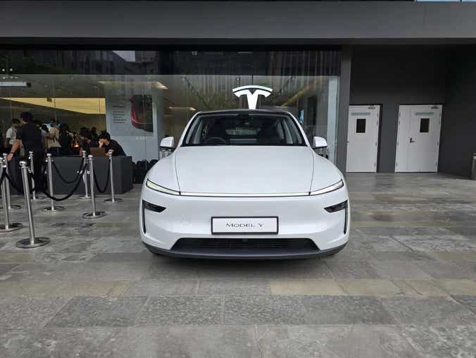 Tesla Delhi showroom location photos