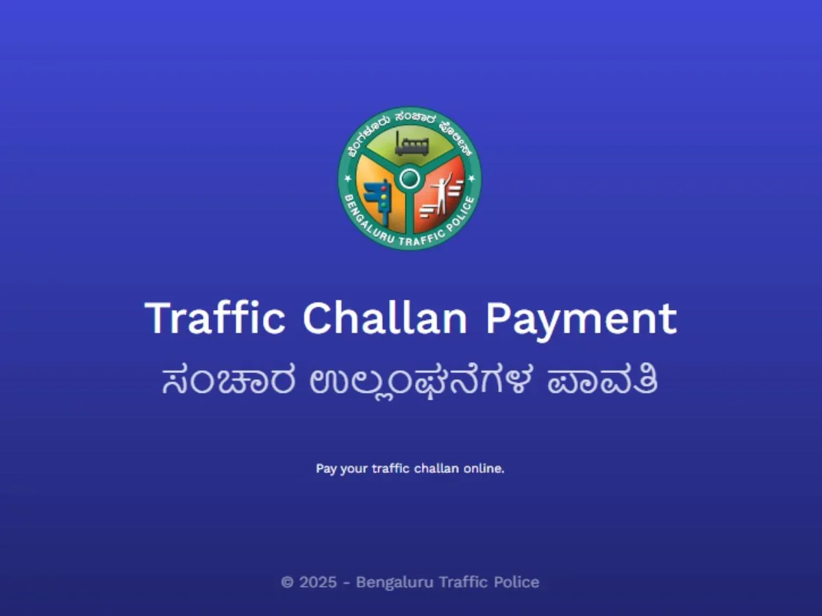 traffic challan payment karnataka news bangalore traffic police website