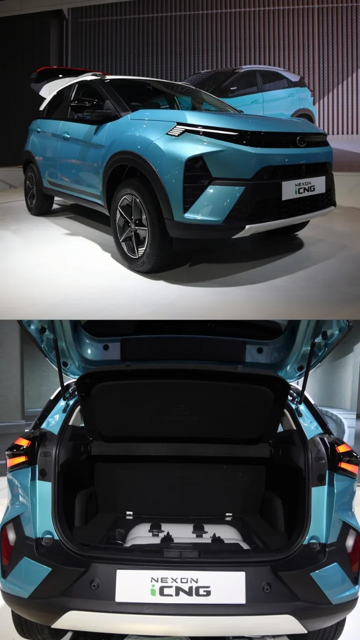 2024 tata nexon icng front rear twin cylinder technology