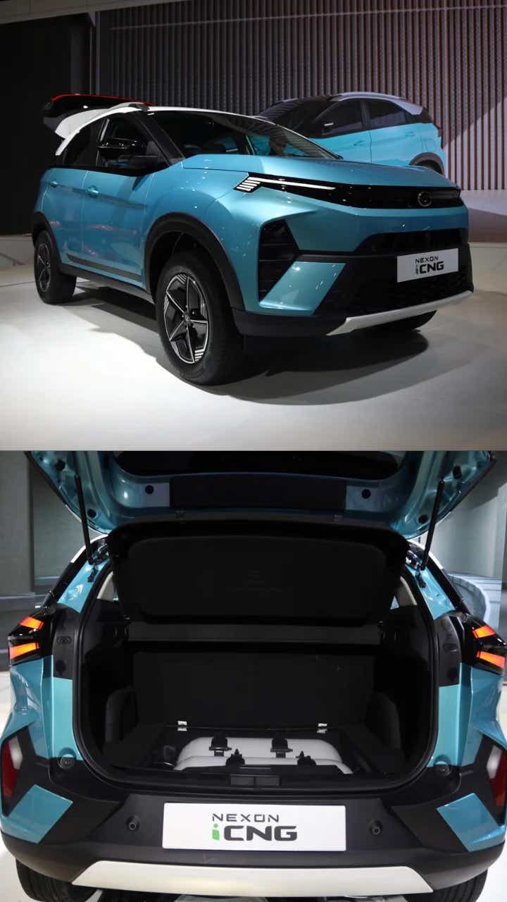 2024 tata nexon icng front rear twin cylinder technology