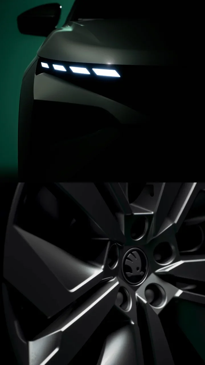 skoda elroq teased design
