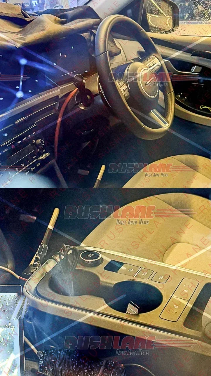 upcoming new 2025 hyundai creta ev interior shots