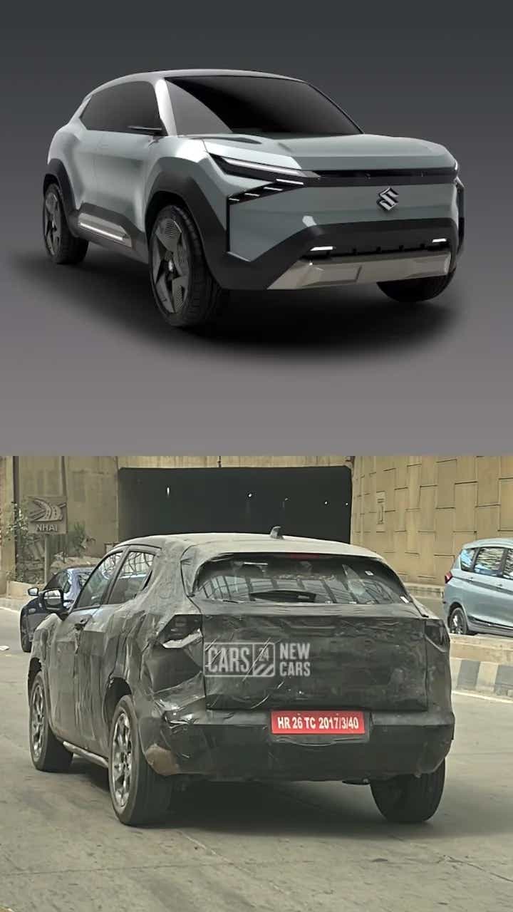upcoming new 2025 production ready maruti suzuki evx spied amit