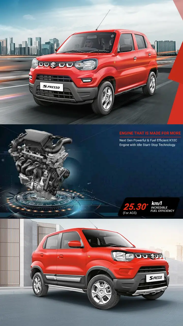 Maruti Suzuki S-Presso Mileage Comparison