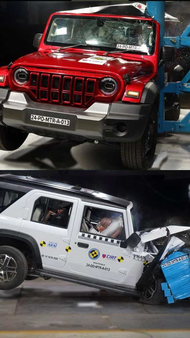 2024 mahindra thar roxx crash test safety rating bncap