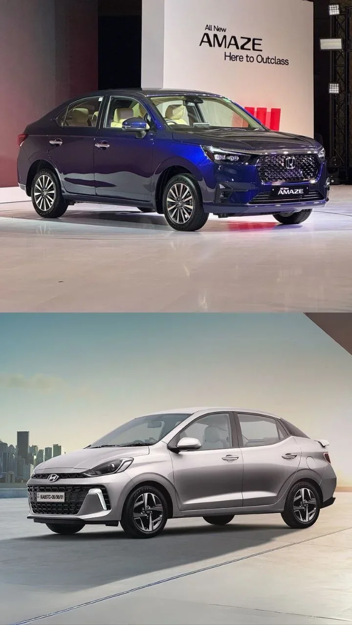 2025 honda amaze vs 2024 hyundai aura comparison ashish hyundai