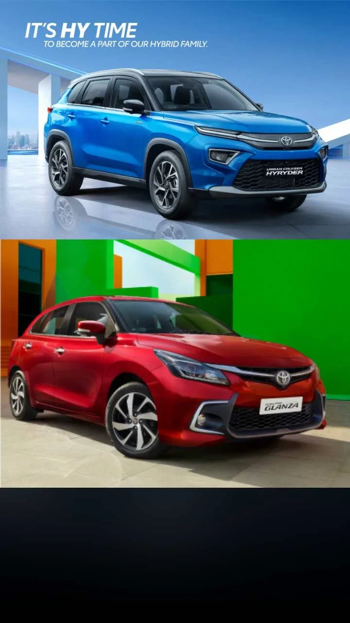 Toyota Hyryder overtakes Glanza in sales