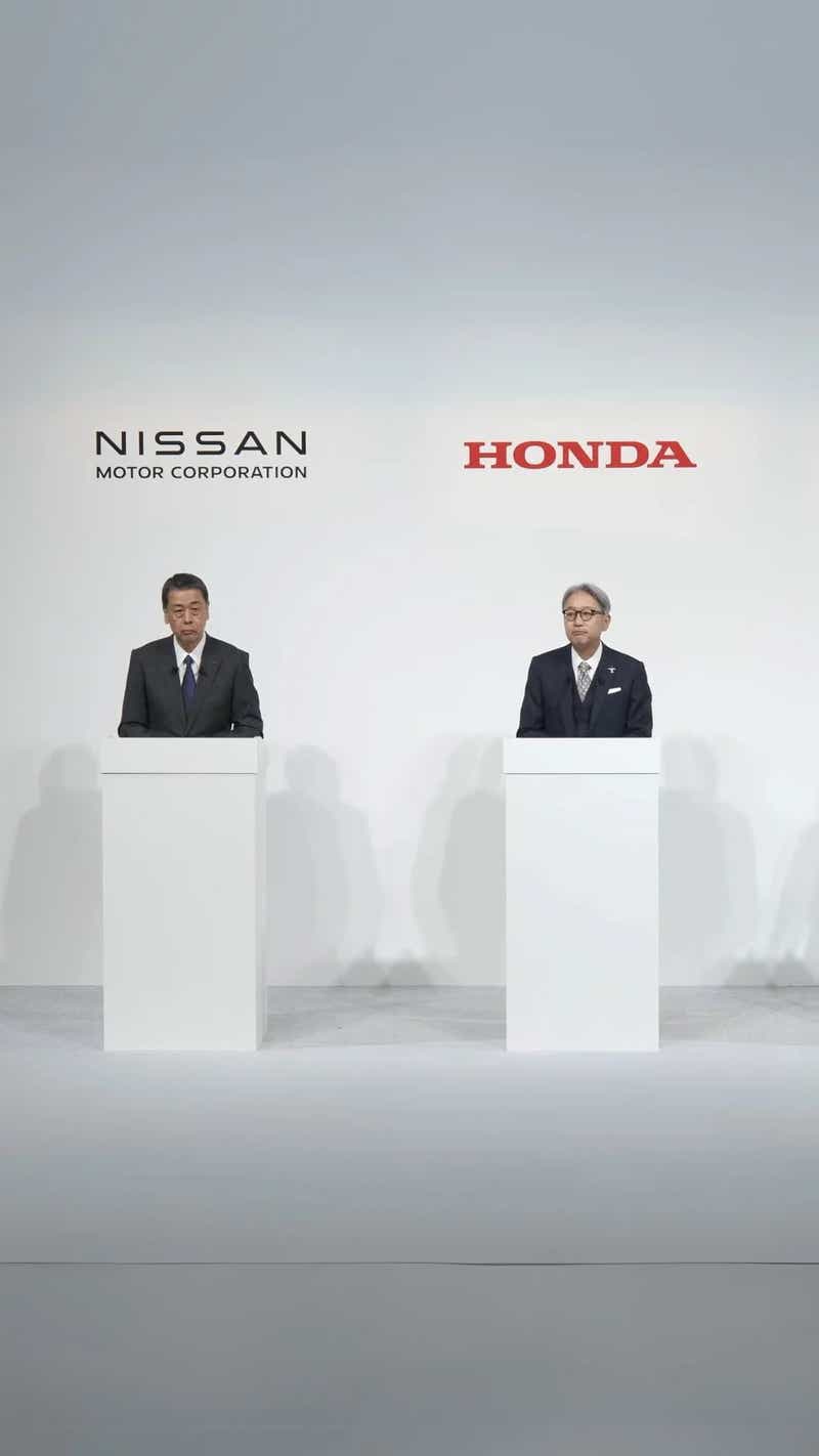 honda nissan merger talks news press conference