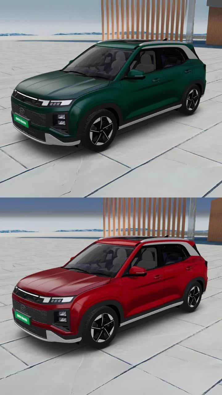2025 hyundai creta electric colour options exterior ev