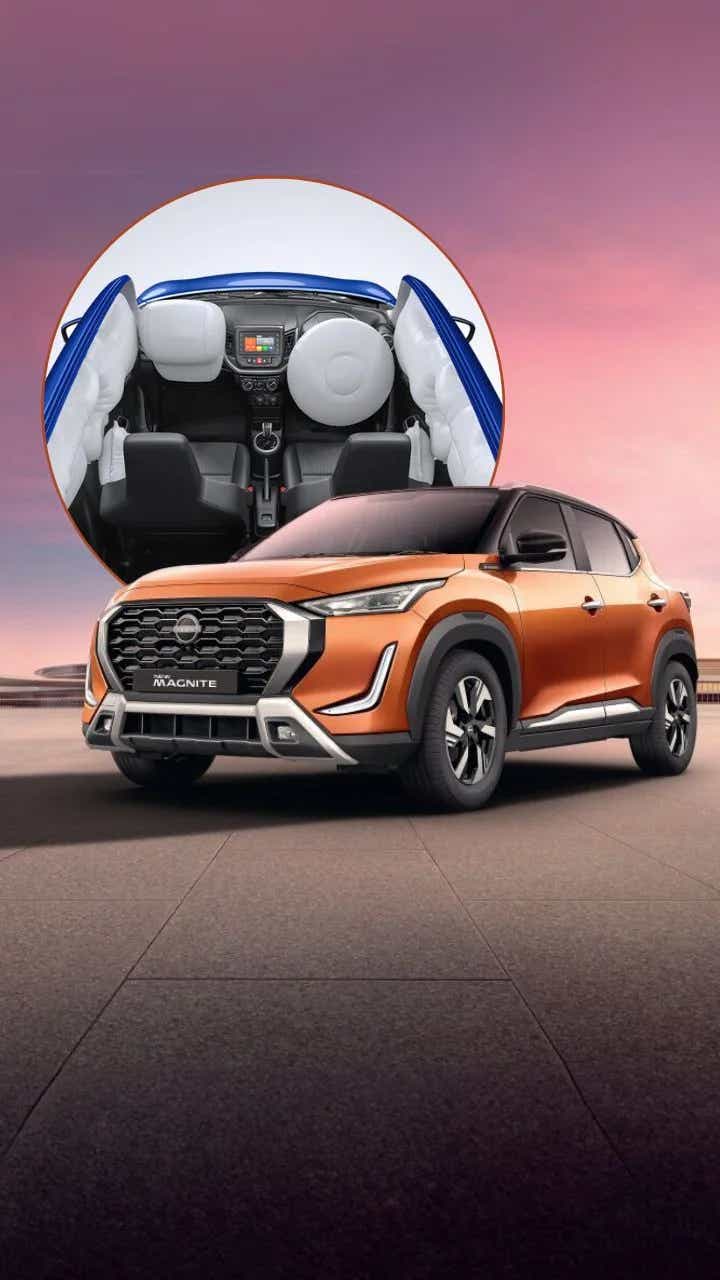 cheapest most affordable cars in india 6 airbags standard safety features nissan magnite maruti celerio aryan