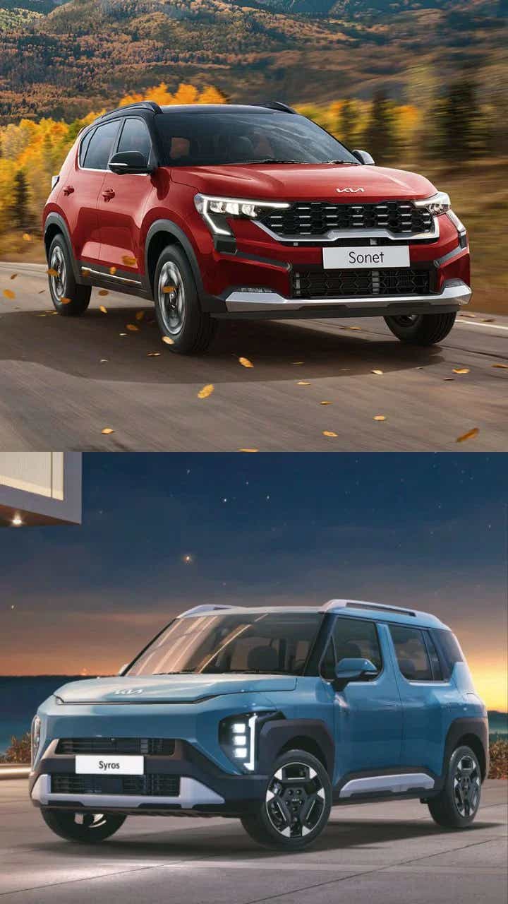 2025 kia sonet vs syros mileage comparison design
