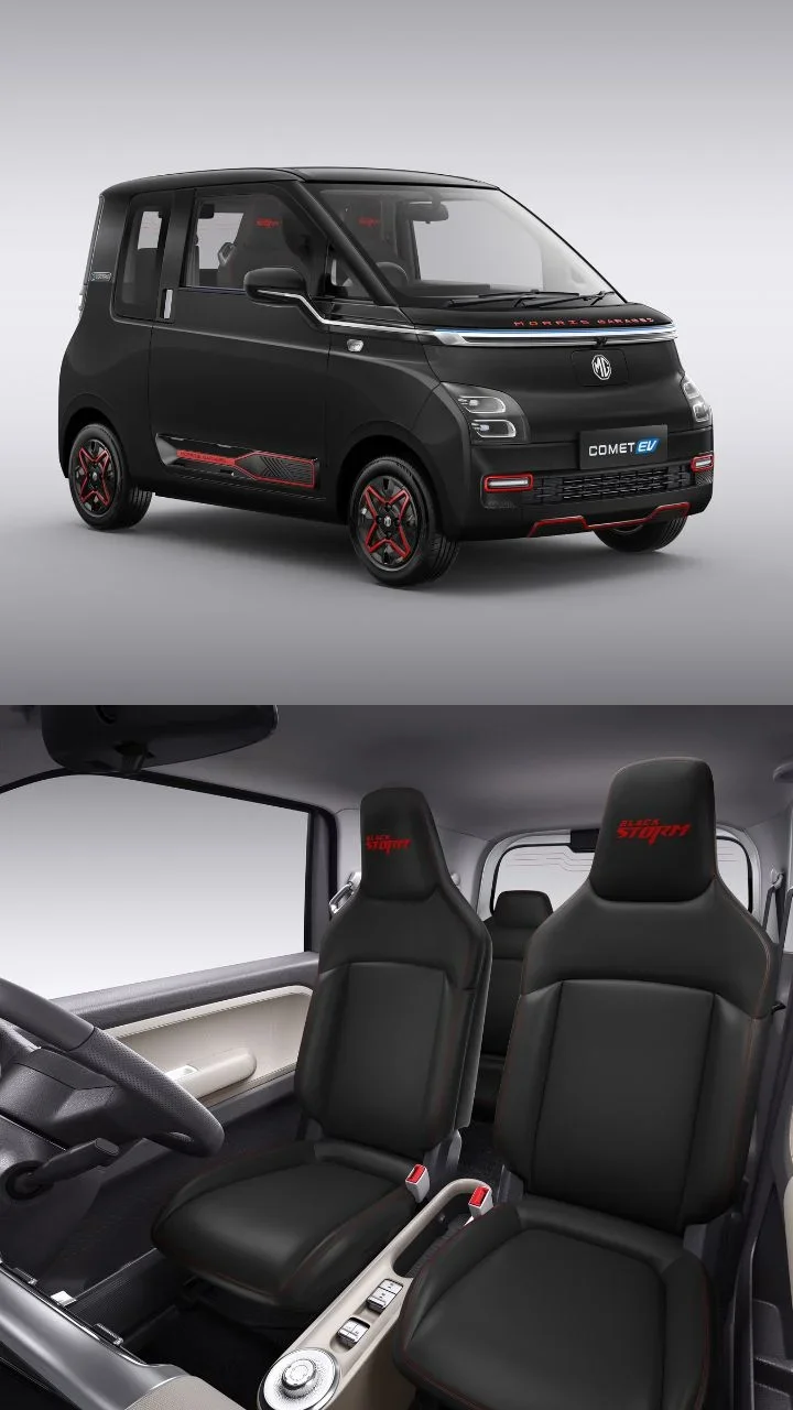 new mg comet ev blackstorm edition price india launched interior exterior