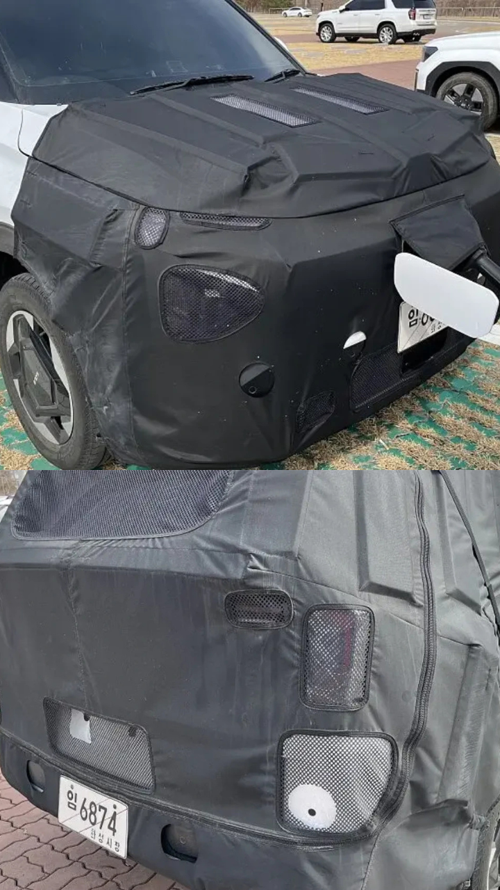 Kia Carens EV spotted 