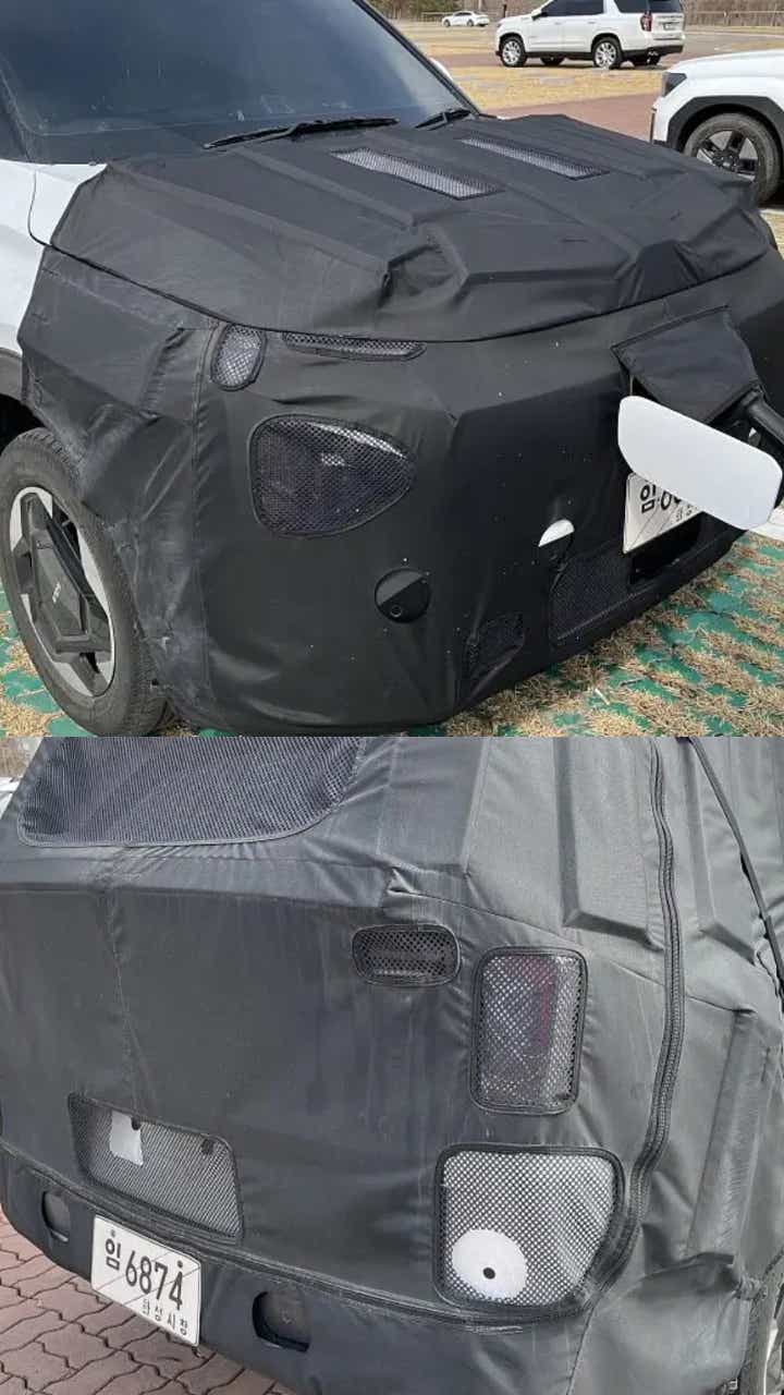 Kia Carens EV spotted