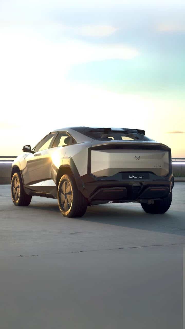 Mahindra BE 6 base variant rear side