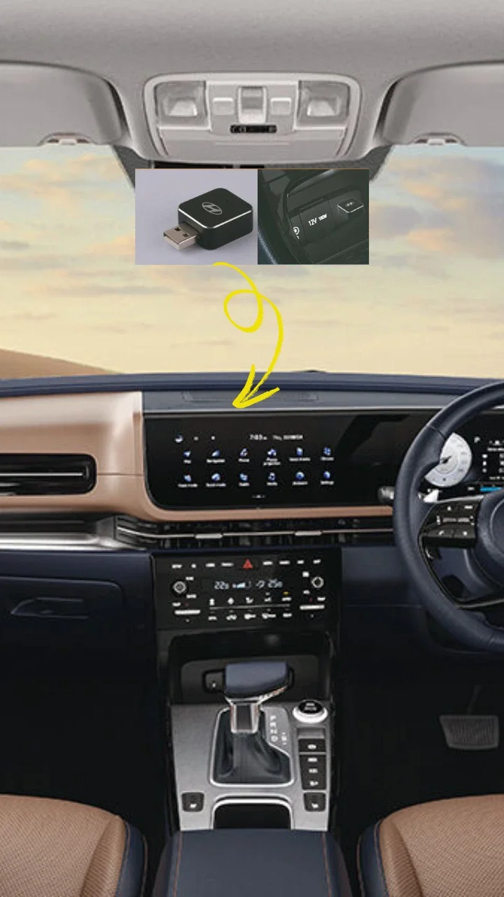 Hyundai Alcazar wireless Android Auto Apple CarPlay