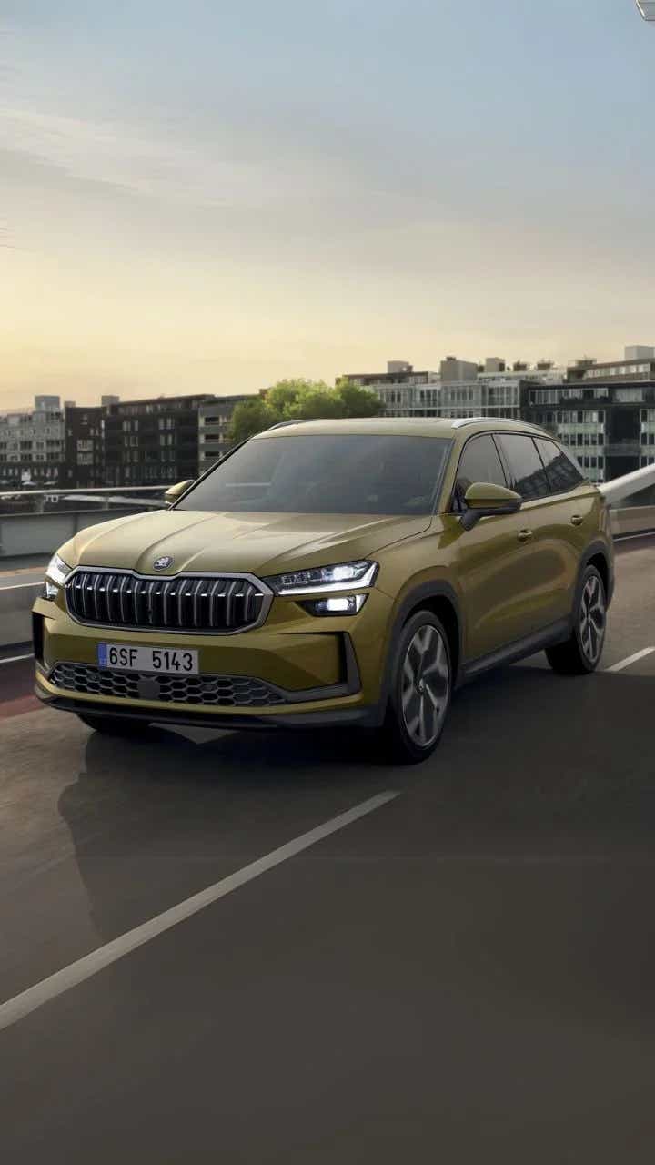 new 2025 skoda kodiaq suv front design