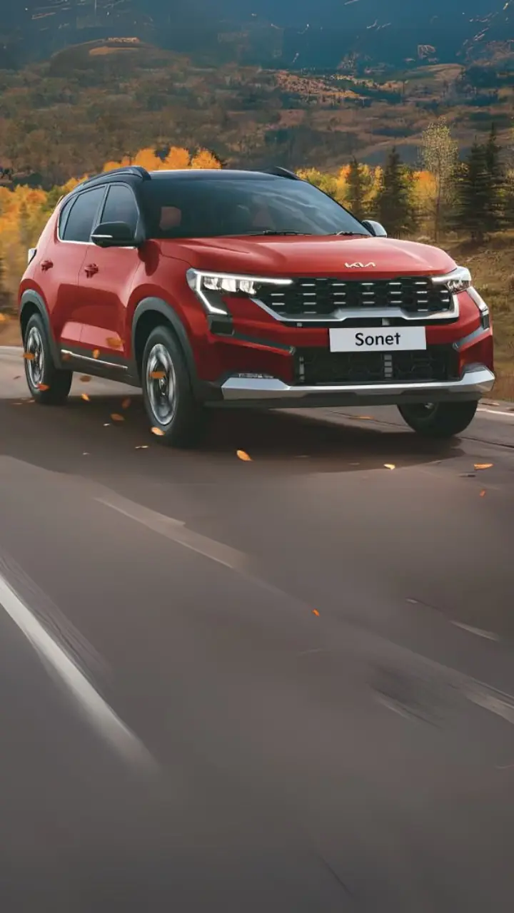 2025 Kia Sonet red colour