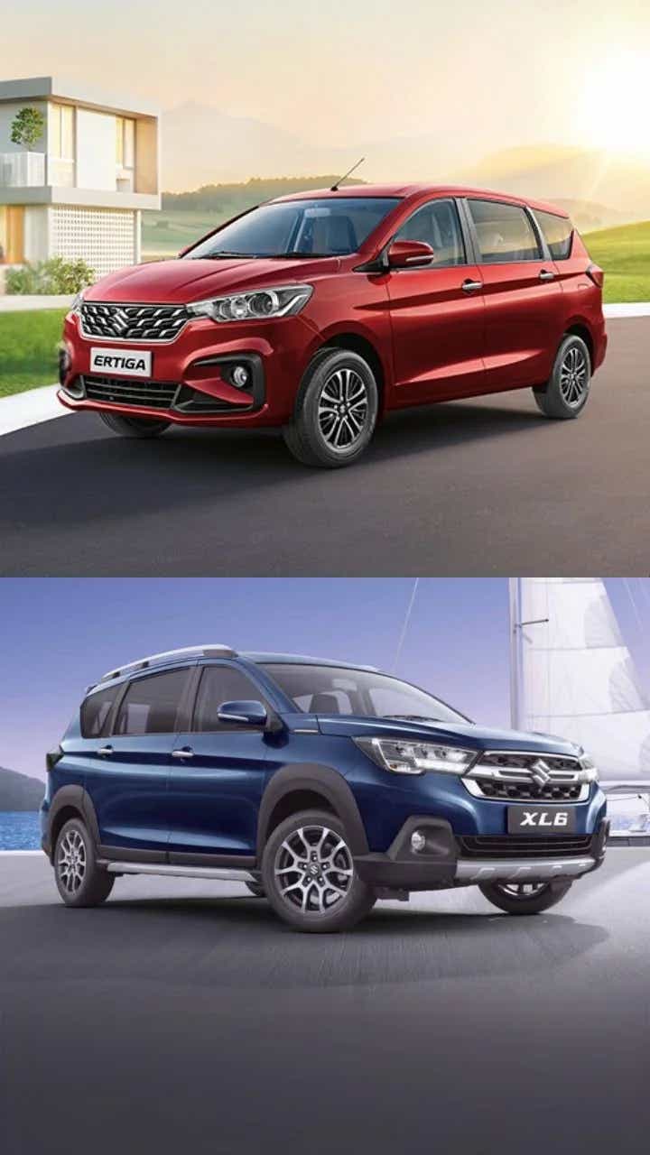 2025 maruti suzuki ertiga vs xl6 price in india cng 6 8 seater mpvs