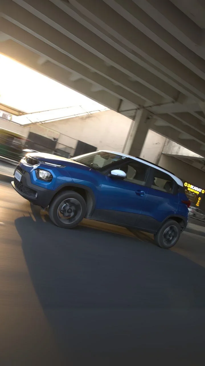 2025 tata punch review car photography rolling driving shots aryan