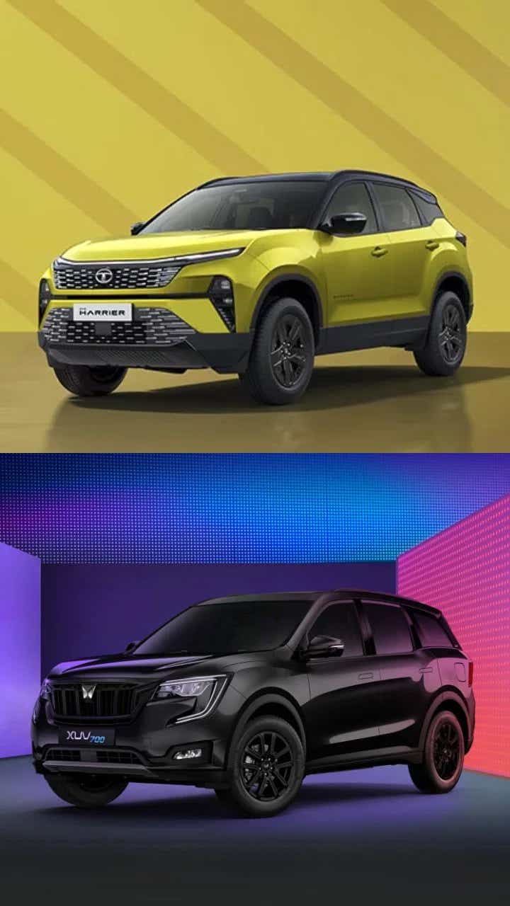 2025 mahindra xuv700 vs tata harrier top model price features compared