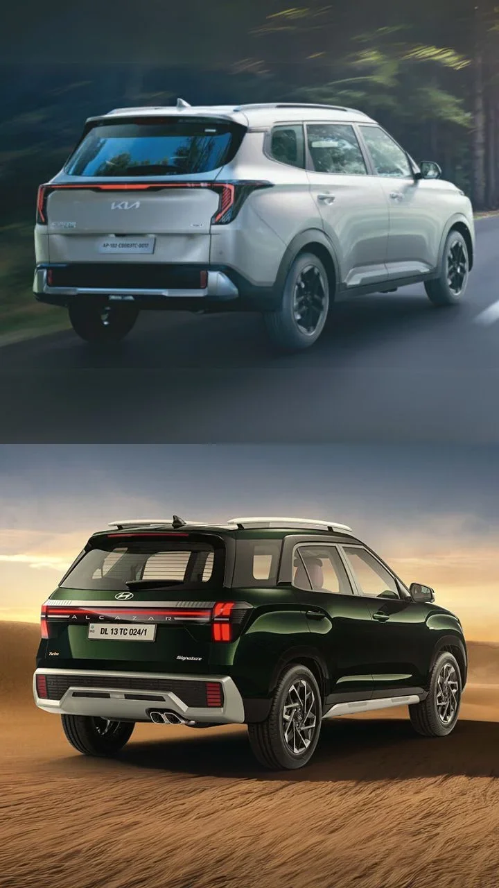 2025 kia carens clavis vs hyundai alcazar comparison