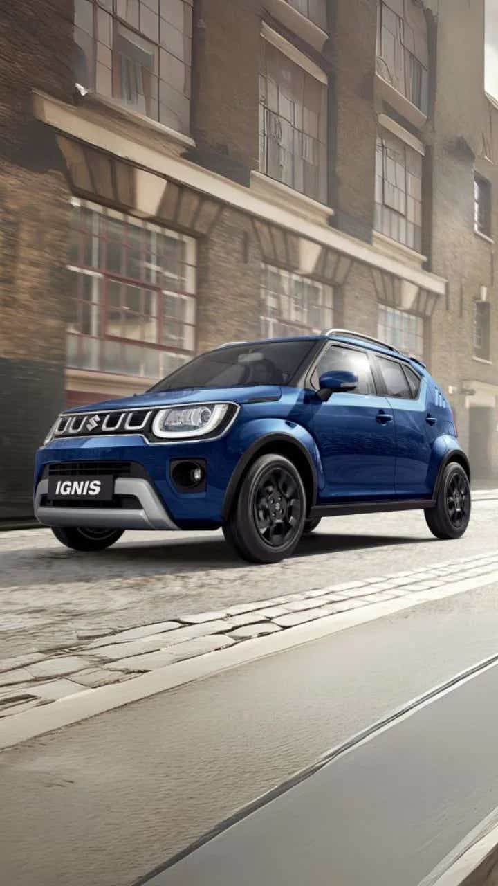 2025 maruti suzuki ignis blue suv nexa blue three quarters
