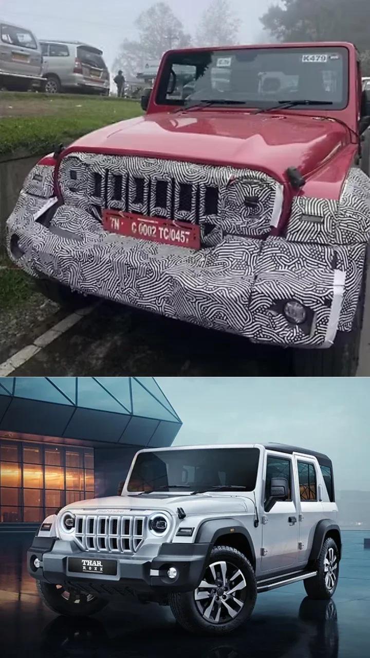 Mahindra Thar facelift spotted