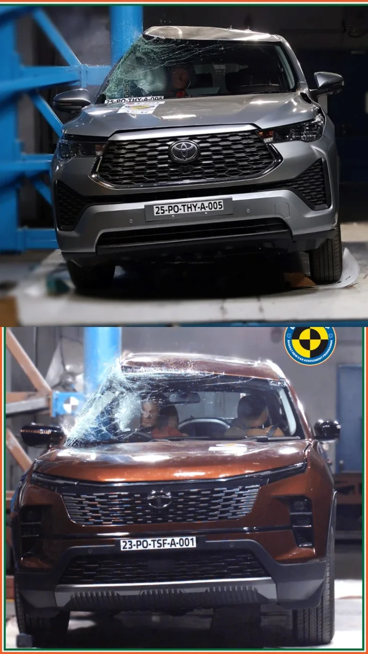 Toyota Innova Hycross Vs Tata Safari safety rating comparison