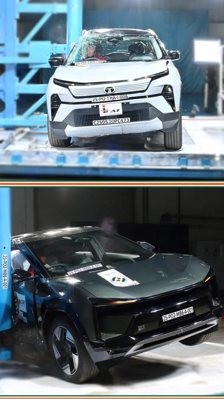 Tata Harrier EV vs Mahindra BE 6 safety rating