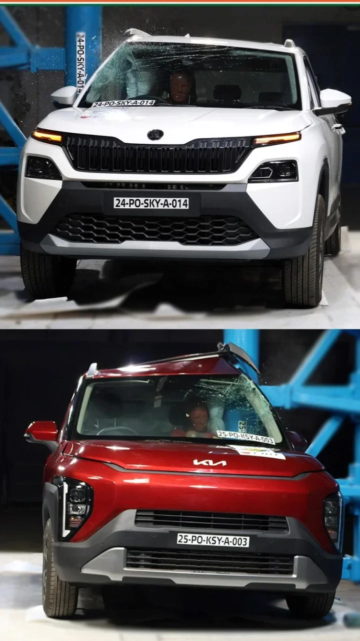 Skoda Kylaq Vs Kia Syros safety rating comparison