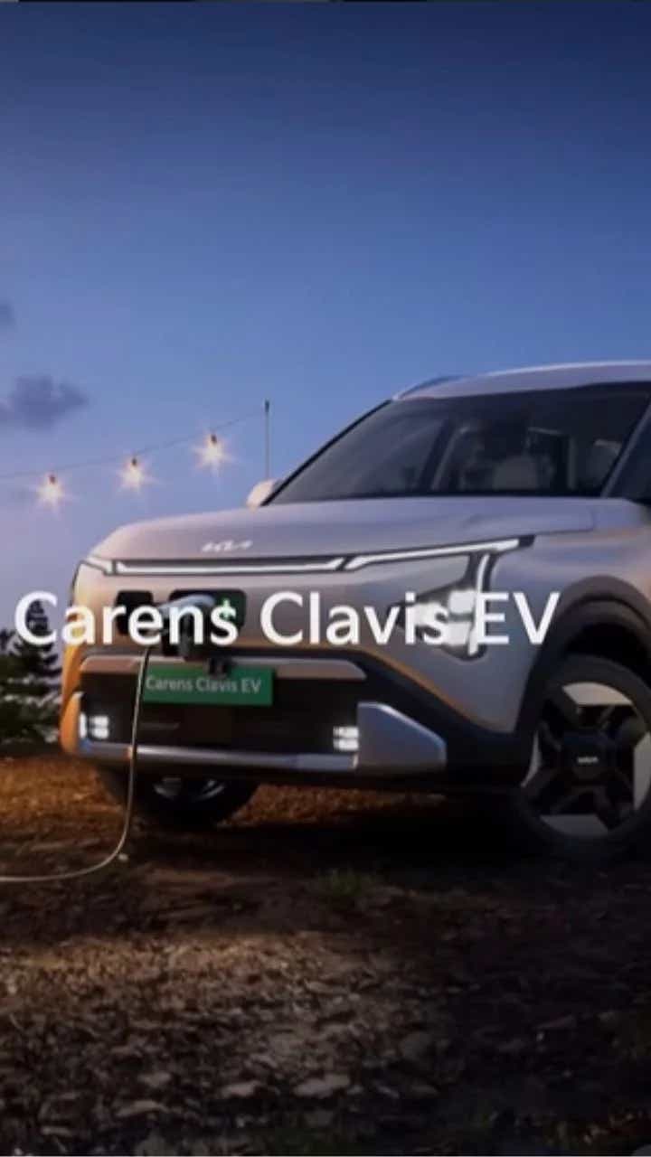 upcoming kia carens clavis ev front design wheels lights