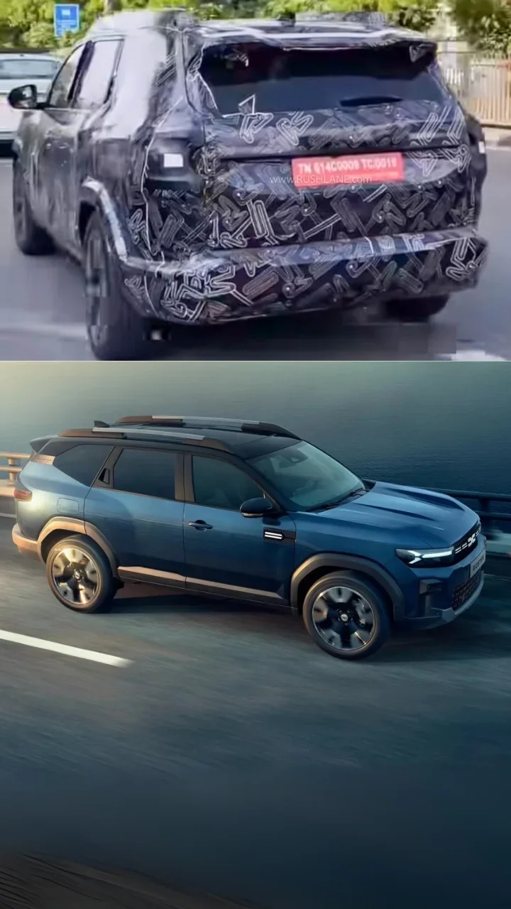 Renualt Boreal 7-seater SUV spotted on test in India