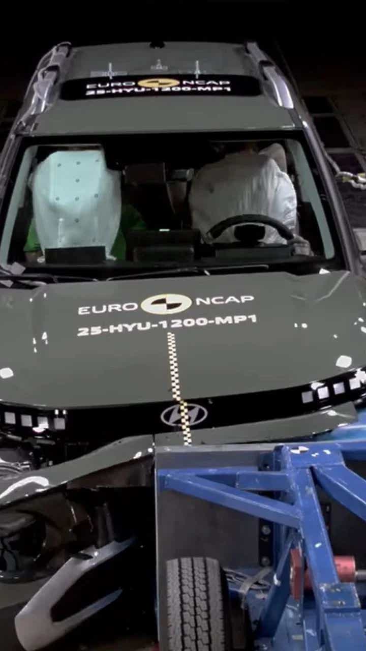hyundai inster crash test front view euro ncap