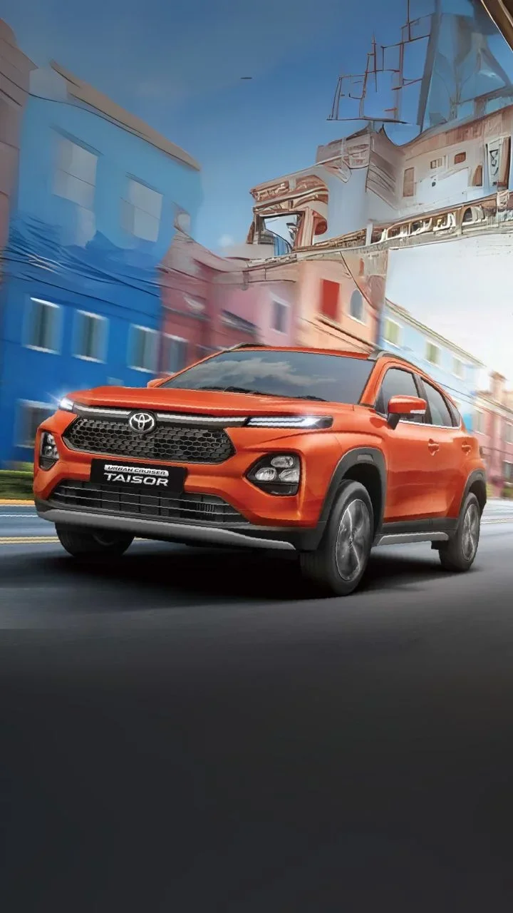 2025 toyota urban cruiser taisor front orange