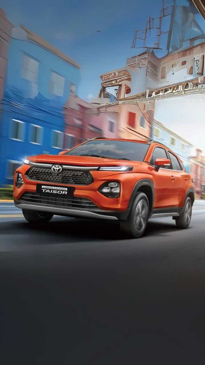 2025 toyota urban cruiser taisor front orange