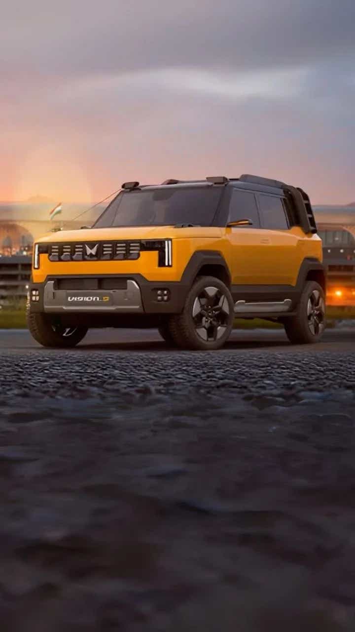 mahindra vision s suv concept front three quarters
