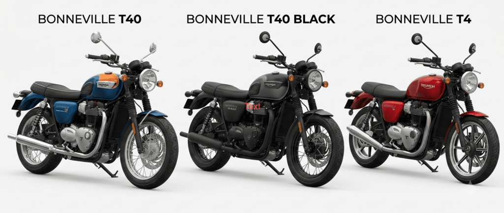 Triumph Bonneville T40, T40 Black and T4 Launched in India, Prices Start at ₹2.54 Lakh