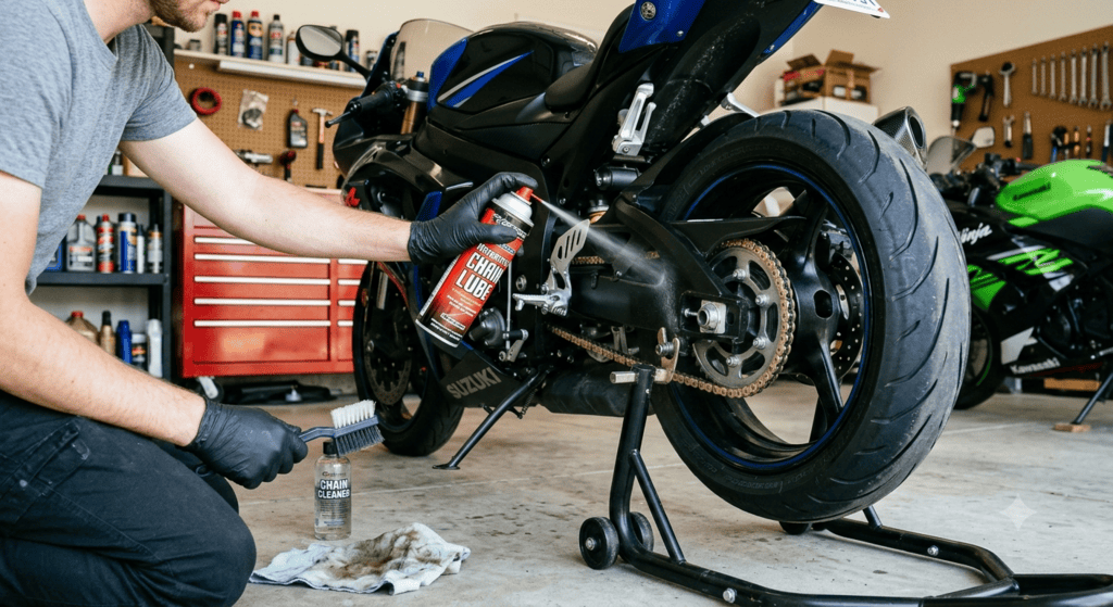Motorcycle Chain Maintenance