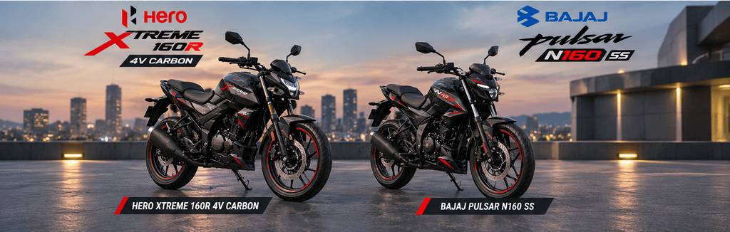 Hero Xtreme 160R 4V Carbon vs Bajaj Pulsar N160 SS Comparison