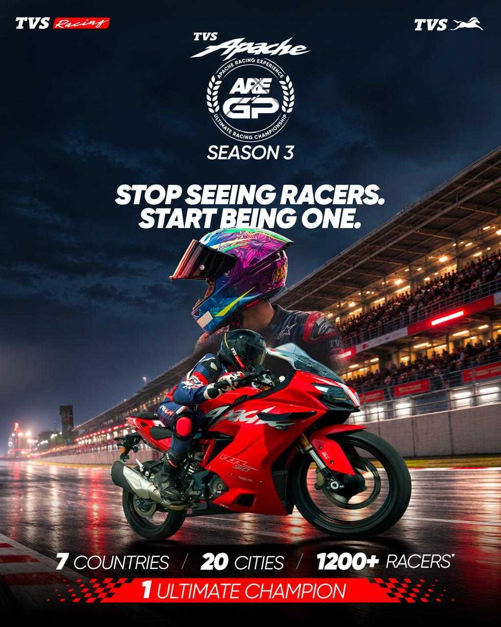 TVS Apache Racing Experience GP Season 3 Expands to Seven Countries