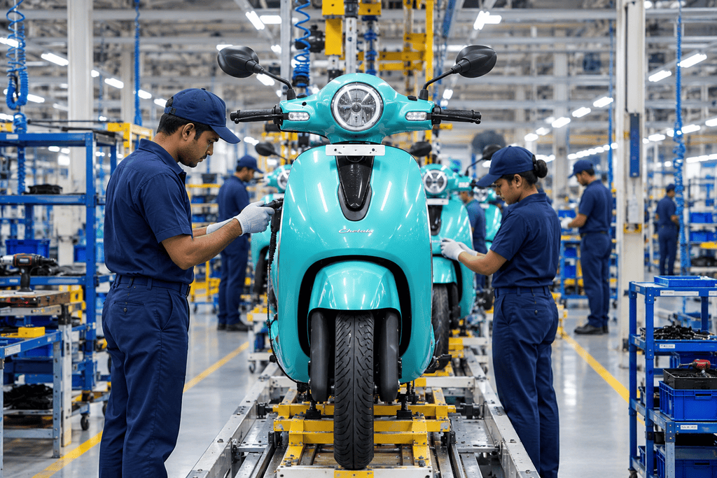 Bajaj Chetak Production to Rise to 80,000 Units a Month