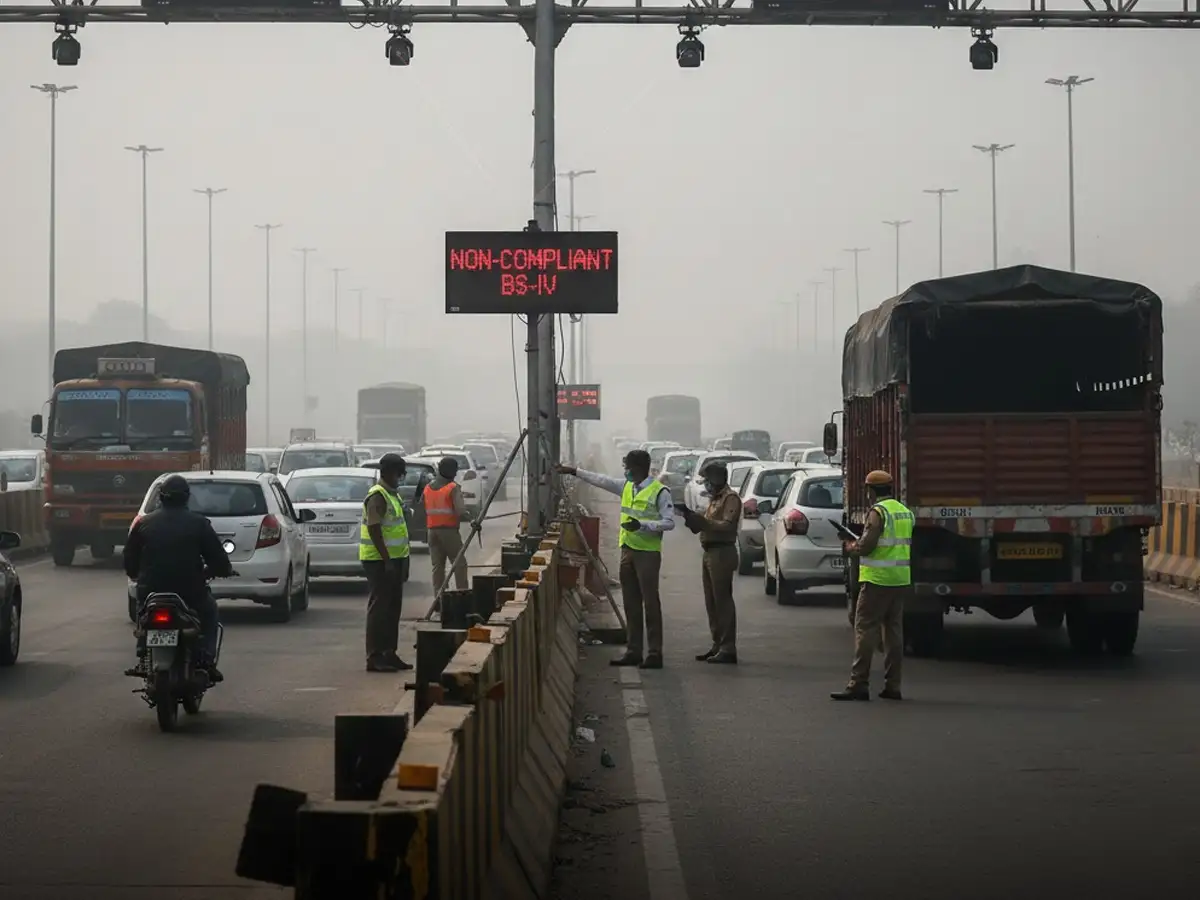 Delhi Implements GRAP-4 as Pollution Worsens; Entry Restricted for Nearly 1.2 Million Vehicles