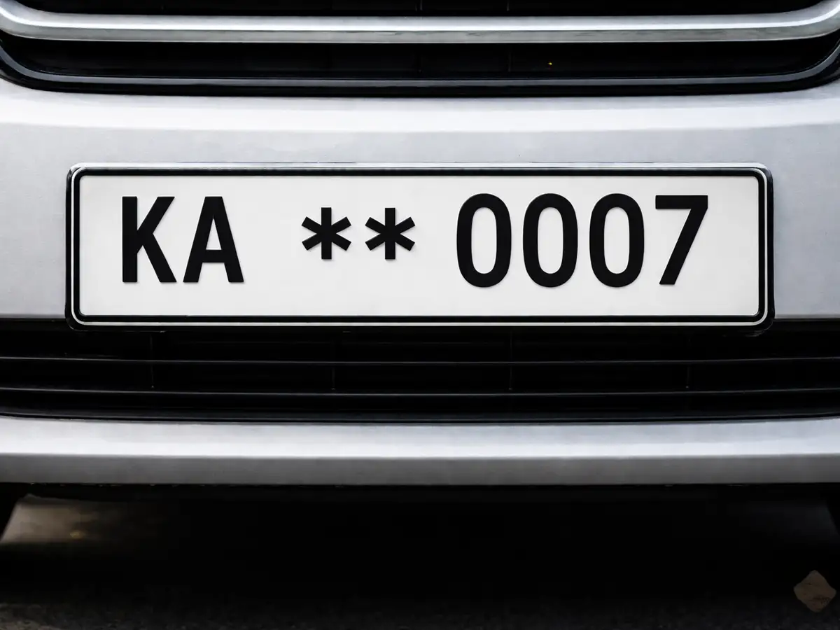 0007 Number Plate Price in Karnataka